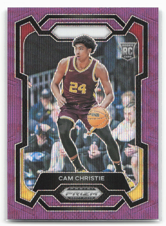 2024 Panini Prizm Draft Picks #4 Cam Christie Prizms Purple Wave