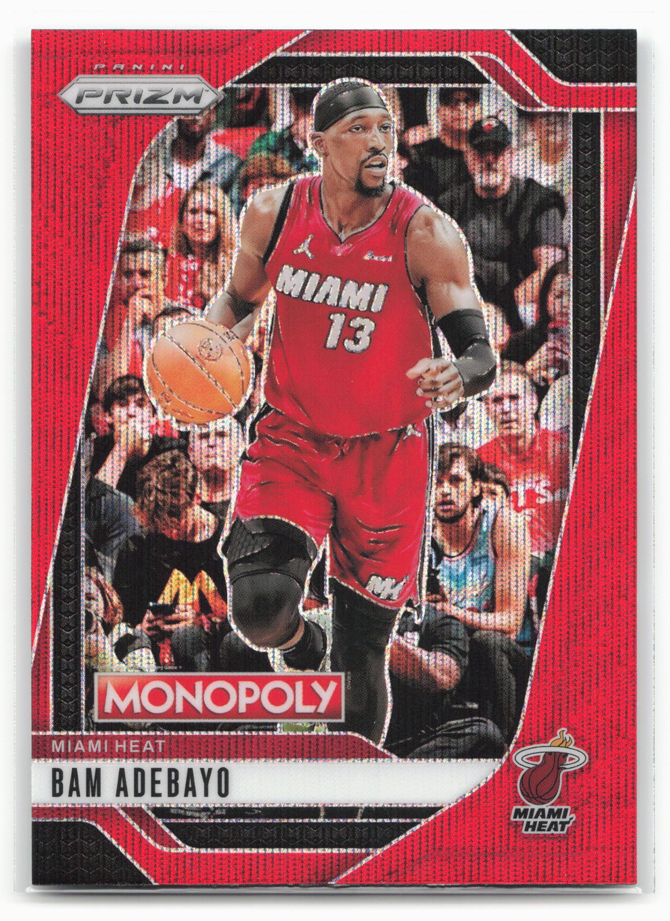 2024-25 Panini Prizm Monopoly #29 Bam Adebayo Red Prizms