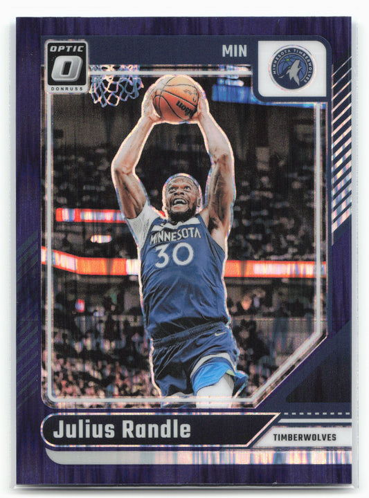 2024-25 Donruss Optic #224 Julius Randle Purple Shock