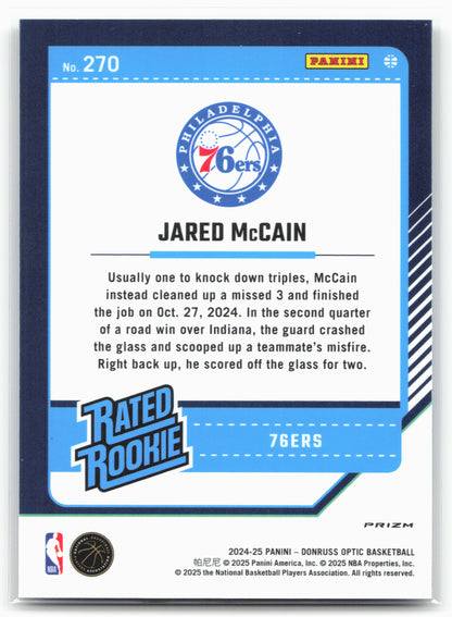 2024-25 Donruss Optic #270 Jared McCain Holo 23360