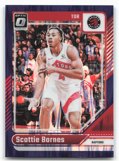 2024-25 Donruss Optic #8 Scottie Barnes Purple Shock