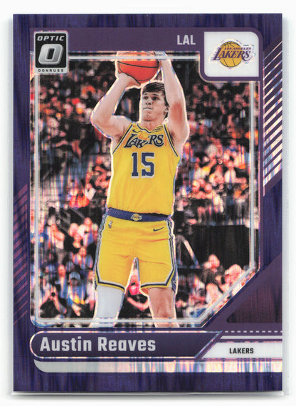2024-25 Donruss Optic #140 Austin Reaves Purple Shock