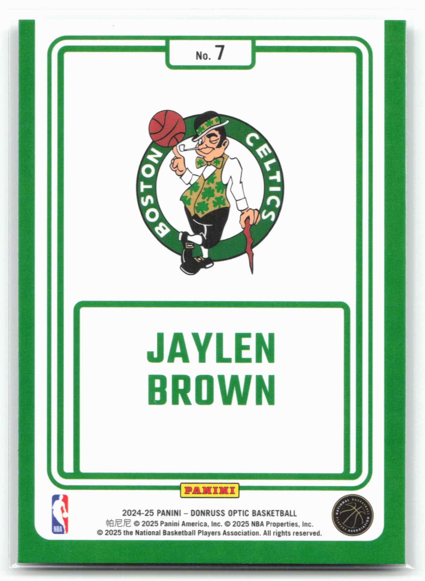 2024-25 Donruss Optic #7 Jaylen Brown Winner Stays