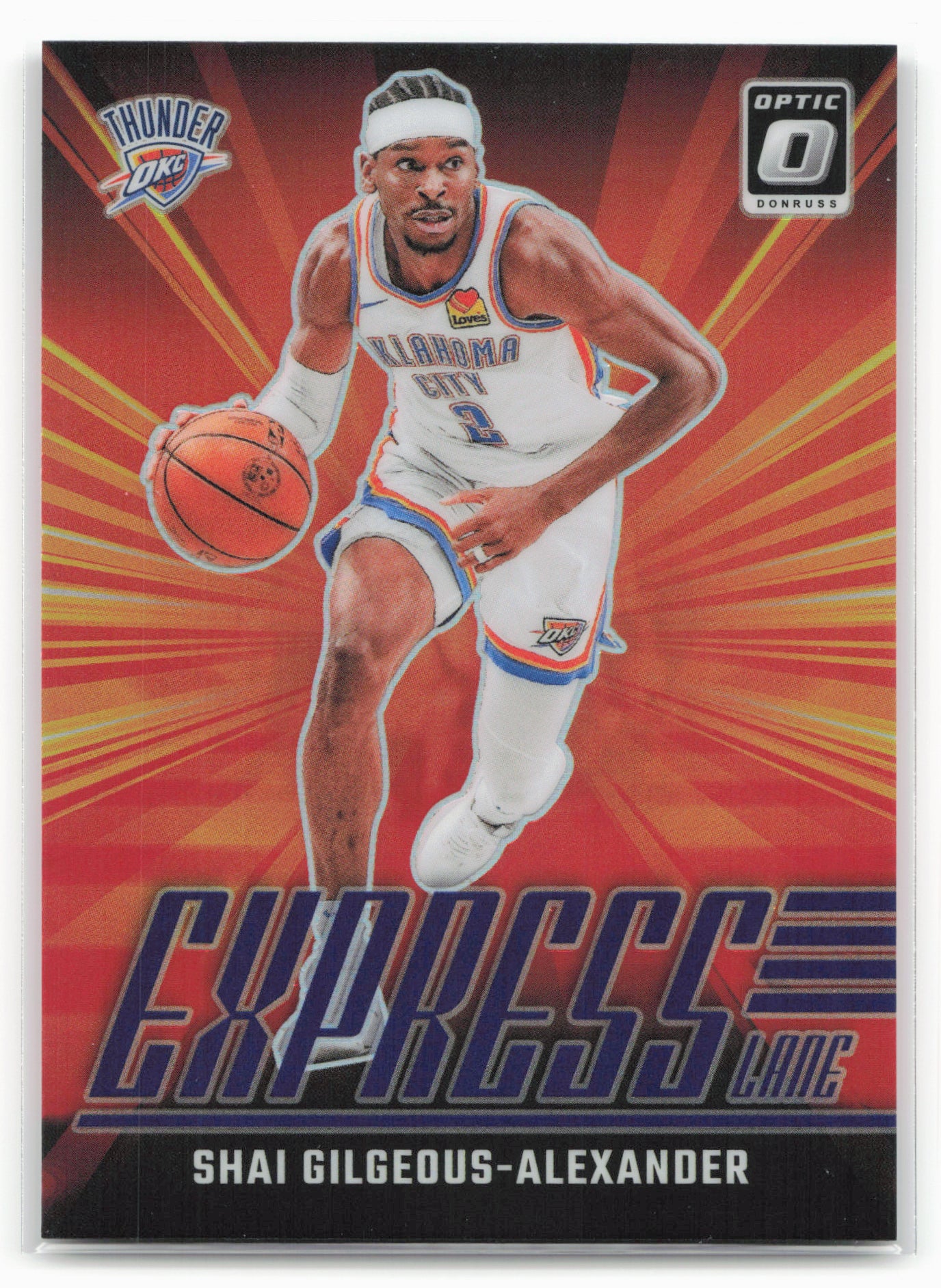 2024-25 Donruss Optic #24 Shai Gilgeous-Alexander Express Lane Purple