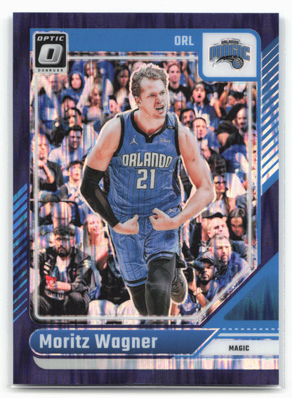 2024-25 Donruss Optic #66 Moritz Wagner Purple Shock