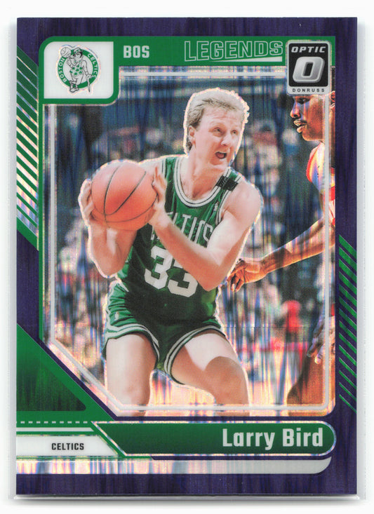 2024-25 Donruss Optic #243 Larry Bird Purple Shock