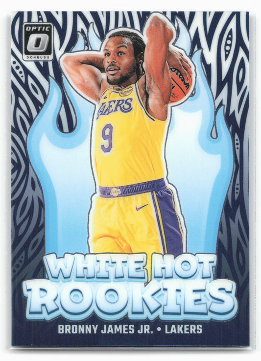 2024-25 Donruss Optic #15 Bronny James Jr. White Hot Rookies
