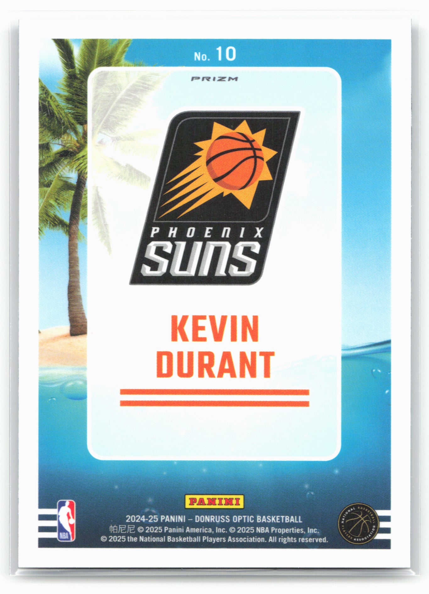 2024-25 Donruss Optic #10 Kevin Durant Splash! Purple