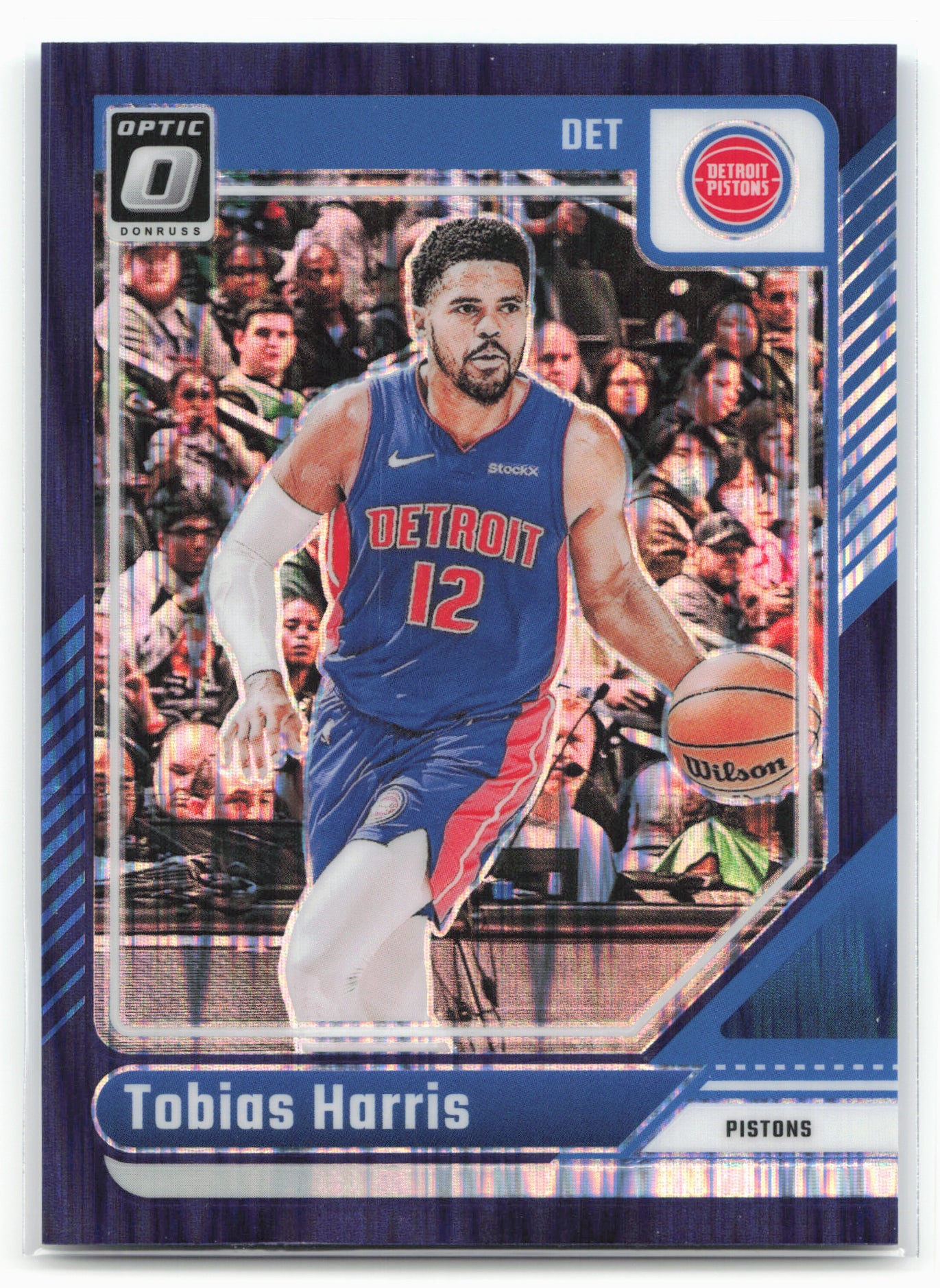 2024-25 Donruss Optic #24 Tobias Harris Purple Shock