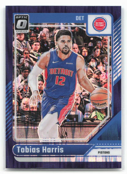 2024-25 Donruss Optic #24 Tobias Harris Purple Shock