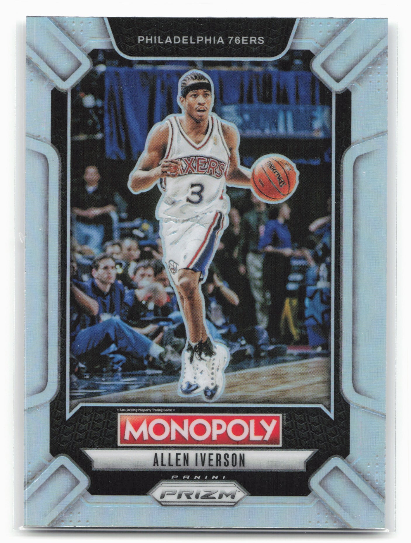 2024-25 Panini Prizm Monopoly #LEG1 Allen Iverson Legends Silver Prizms