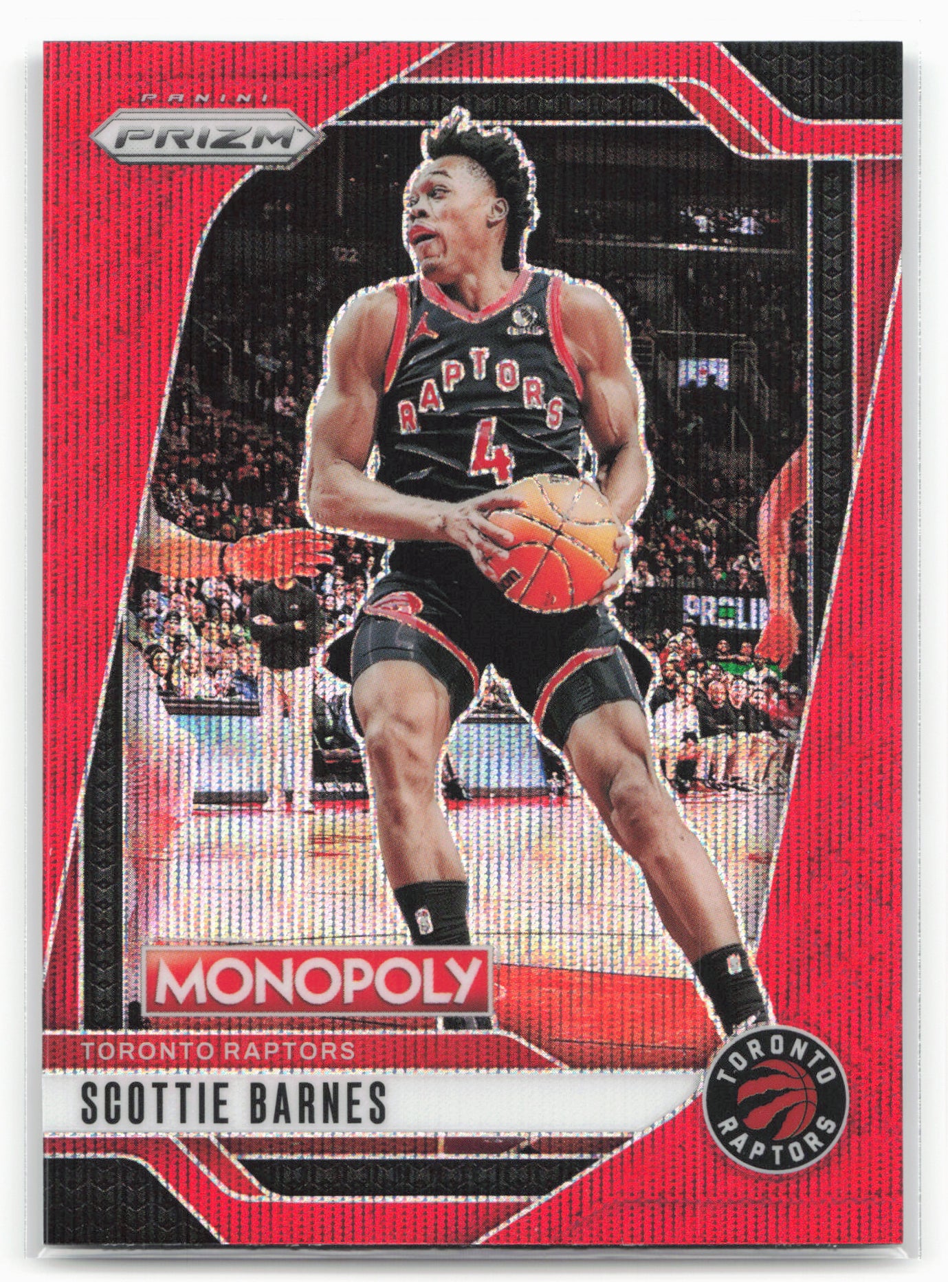 2024-25 Panini Prizm Monopoly #67 Scottie Barnes Red Prizms