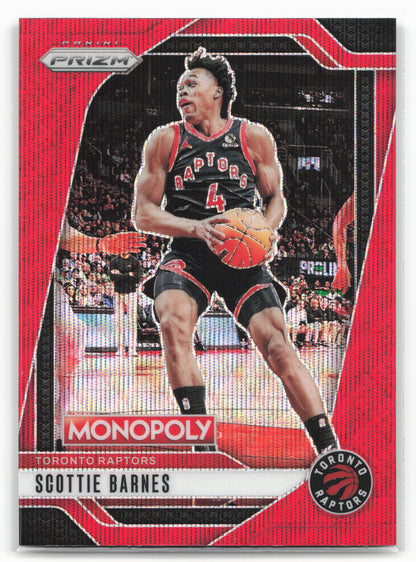 2024-25 Panini Prizm Monopoly #67 Scottie Barnes Red Prizms