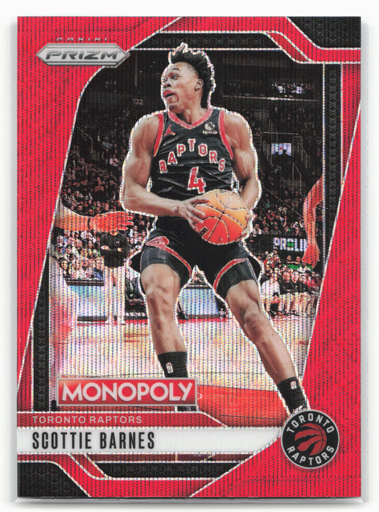 2024-25 Panini Prizm Monopoly #67 Scottie Barnes Red Prizms
