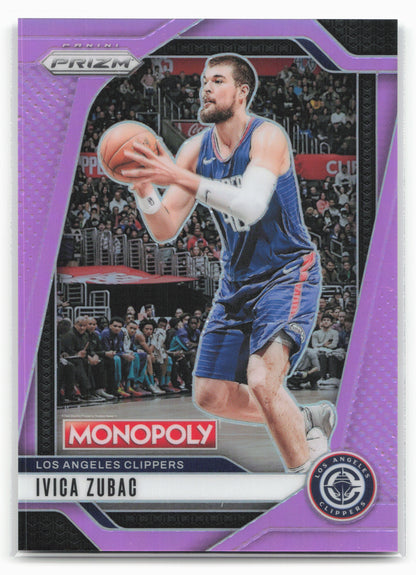 2024-25 Panini Prizm Monopoly #21 Ivica Zubac Pink Prizms #/199