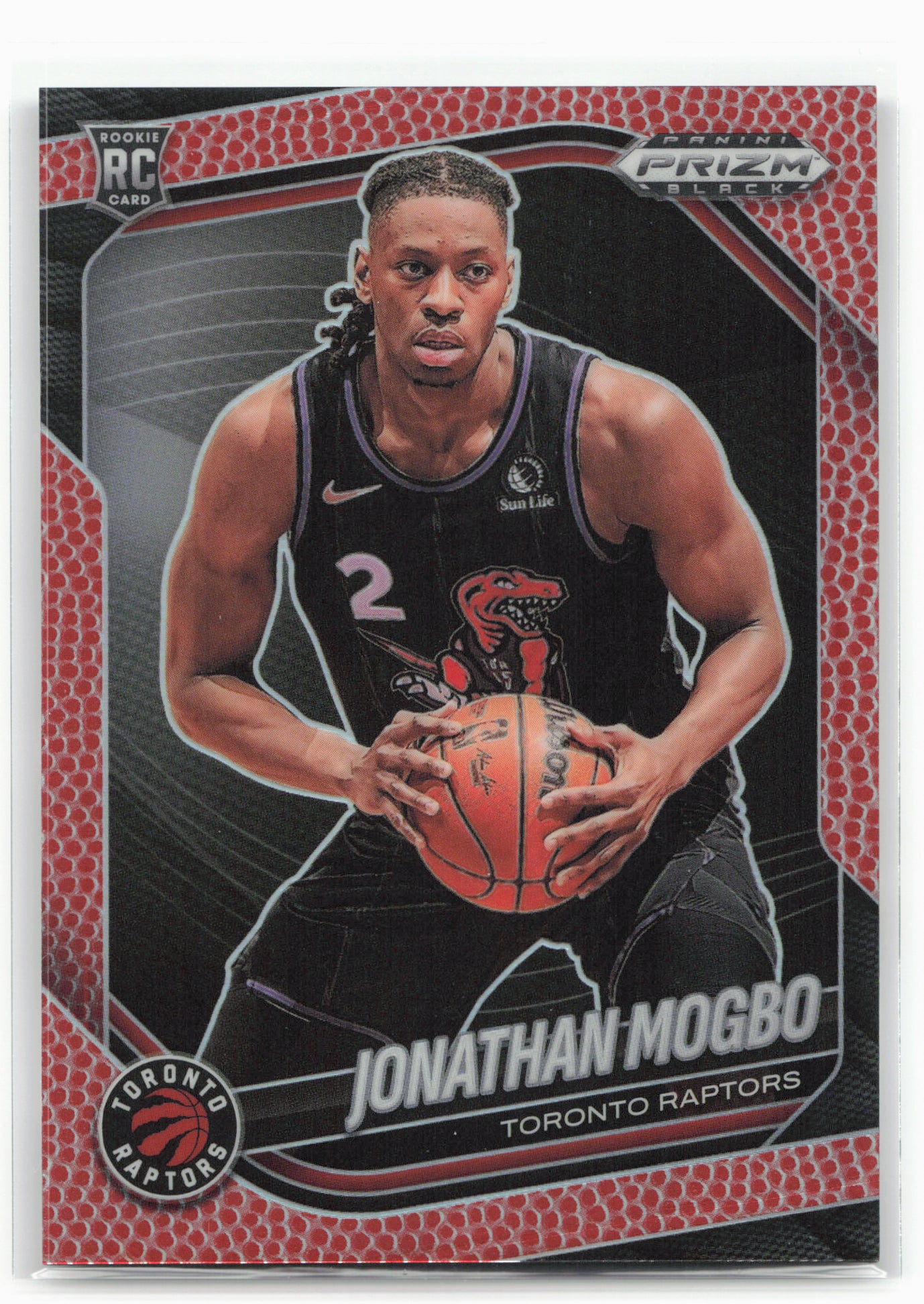 2024-25 Panini Prizm Black #227 Jonathan Mogbo Basketball #/225