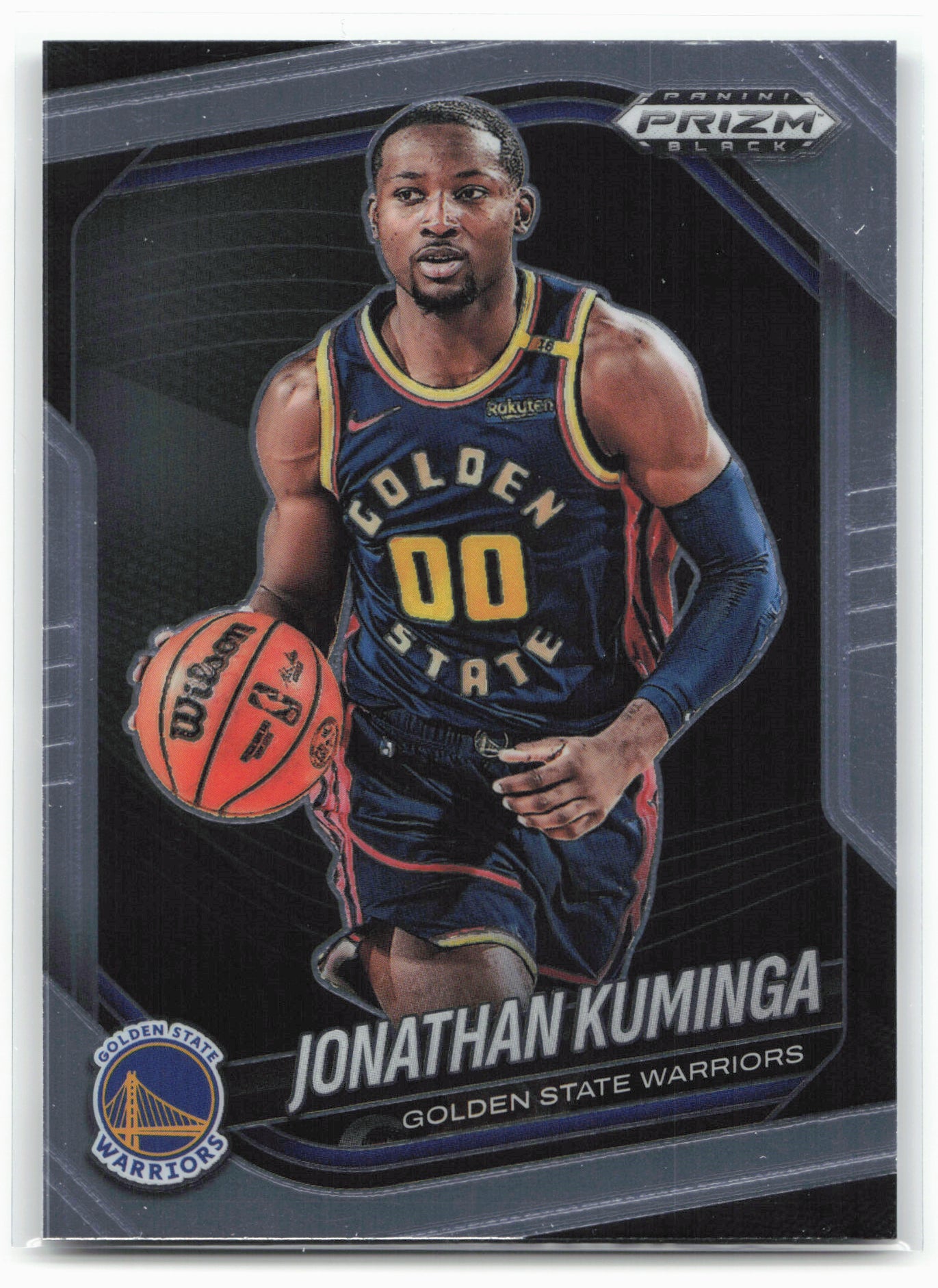 2024-25 Panini Prizm Black #122 Jonathan Kuminga