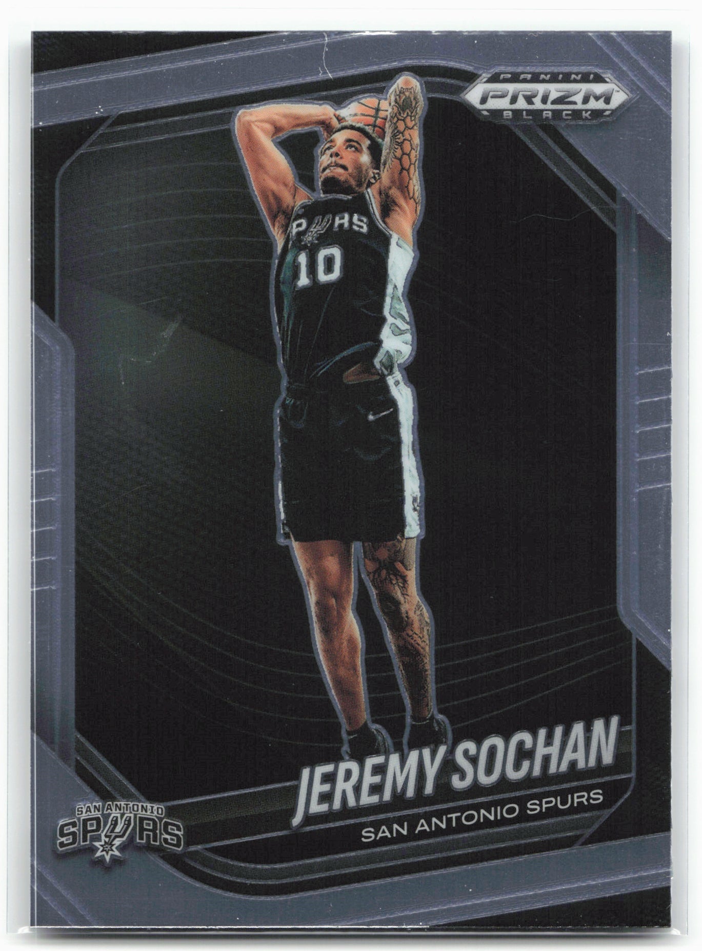 2024-25 Panini Prizm Black #62 Jeremy Sochan