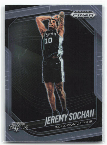 2024-25 Panini Prizm Black #62 Jeremy Sochan