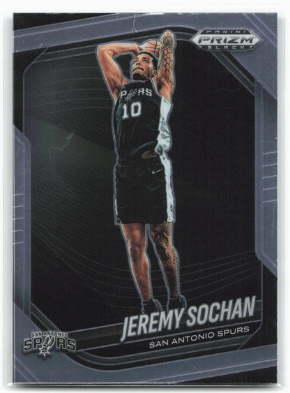 2024-25 Panini Prizm Black #62 Jeremy Sochan