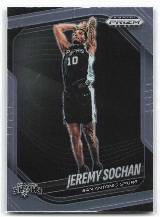 2024-25 Panini Prizm Black #62 Jeremy Sochan