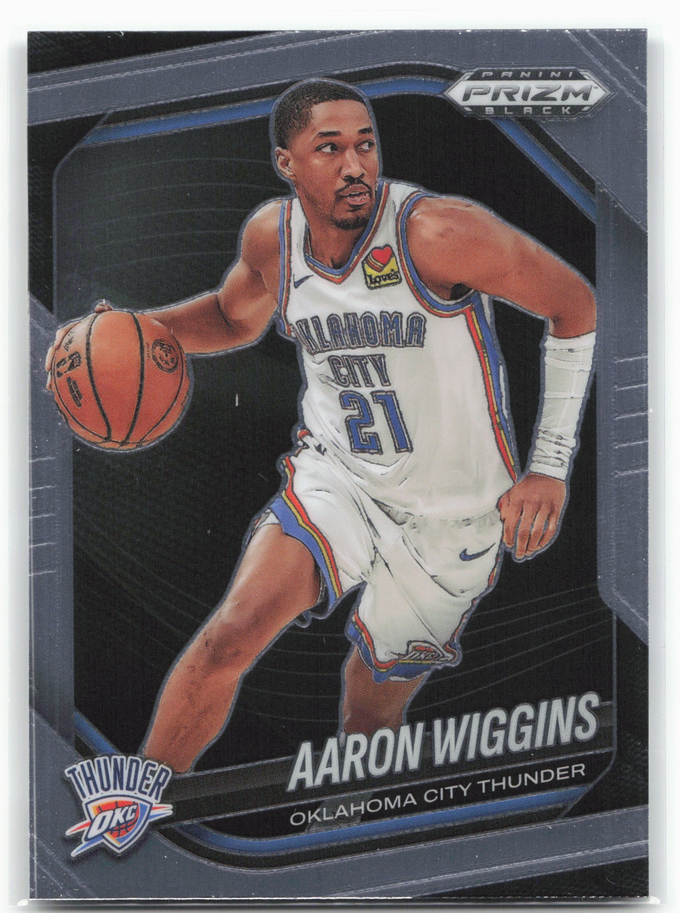 2024-25 Panini Prizm Black #230 Aaron Wiggins