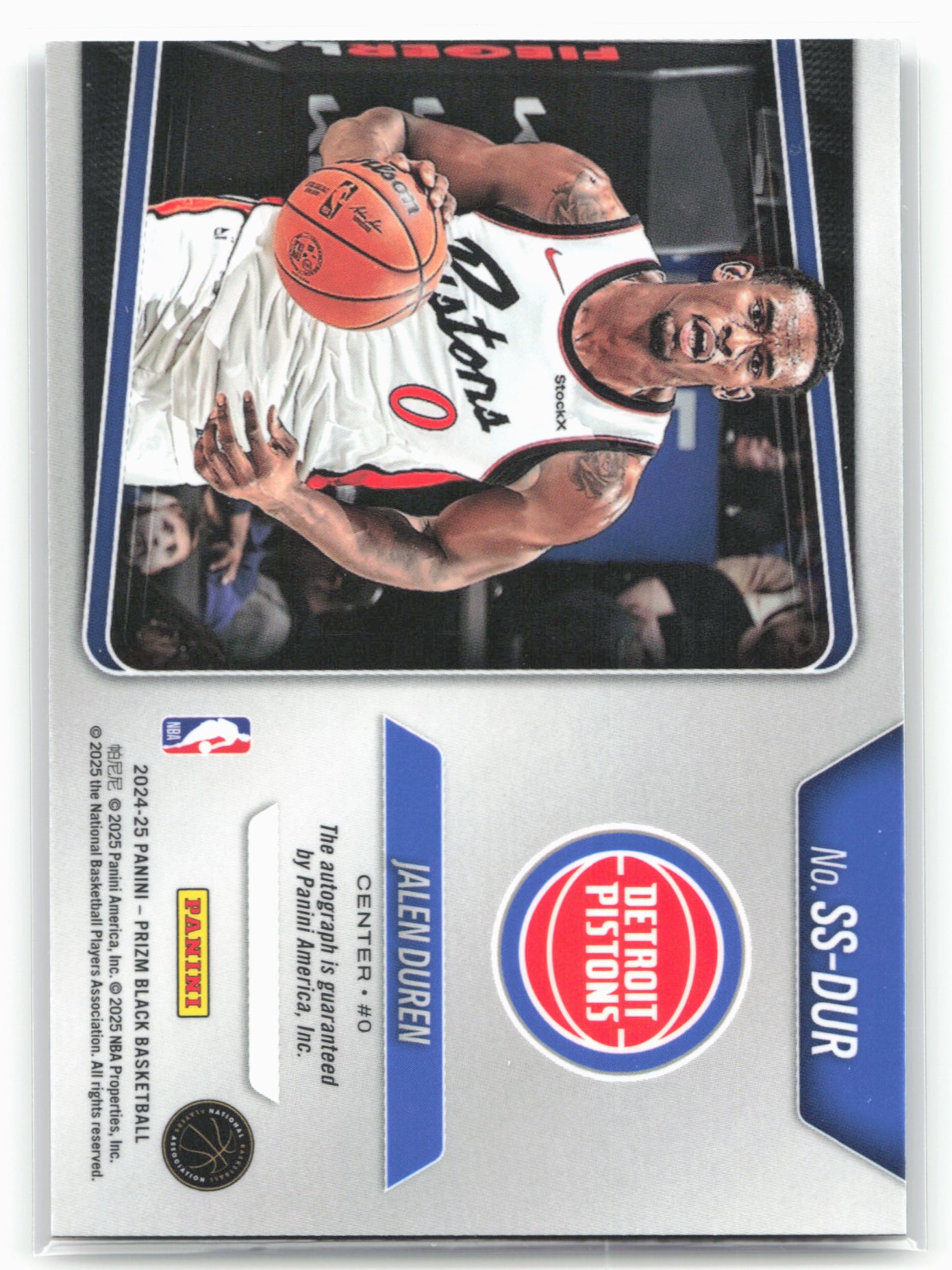 2024-25 Panini Prizm #SS-JDP Jalen Duren Sensational Signatures