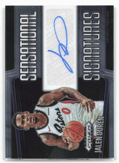 2024-25 Panini Prizm #SS-JDP Jalen Duren Sensational Signatures
