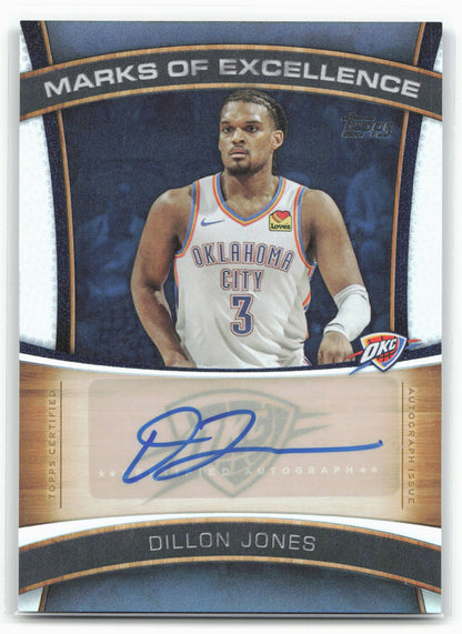 2025-26 Topps #ME-DJ Dillon Jones Marks of Excellence Rainbow Foilboard