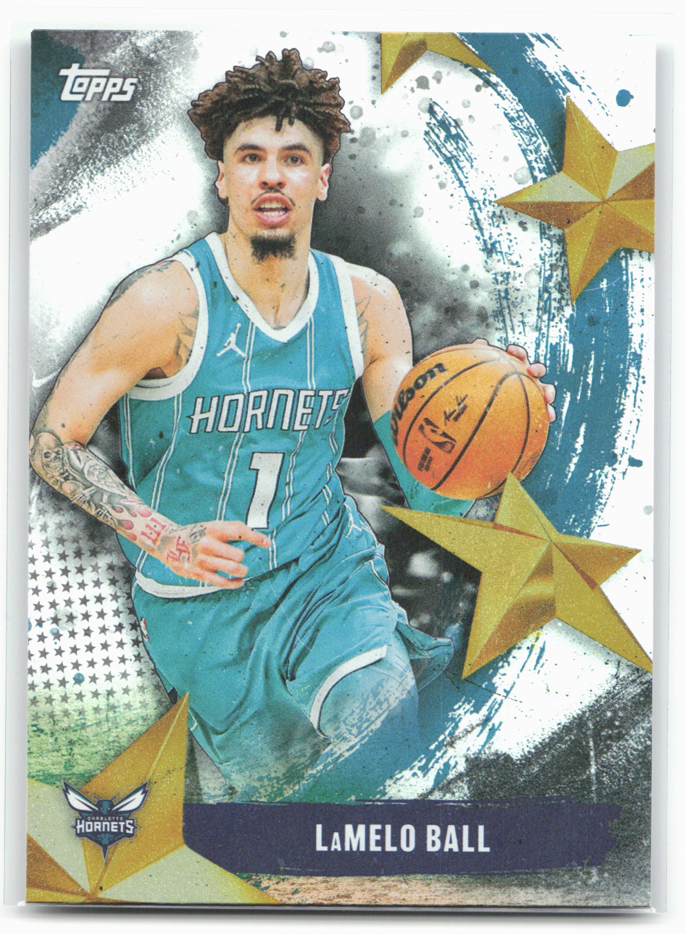 2025-26 Topps #SA-29 Lamelo Ball Stars of the NBA Rainbow Foilboard