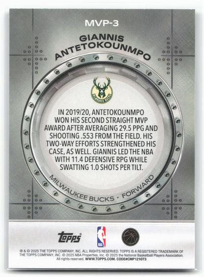 2025-26 Topps #MVP-3 Giannis Antetokounmpo