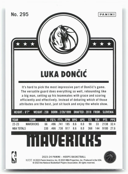 2023-24 Hoops #295 Luka Doncic