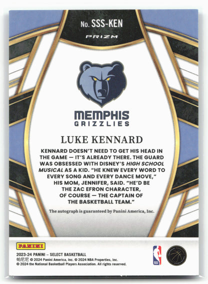 2023-24 Panini Select #SSS-KEN Luke Kennard Signature Selections