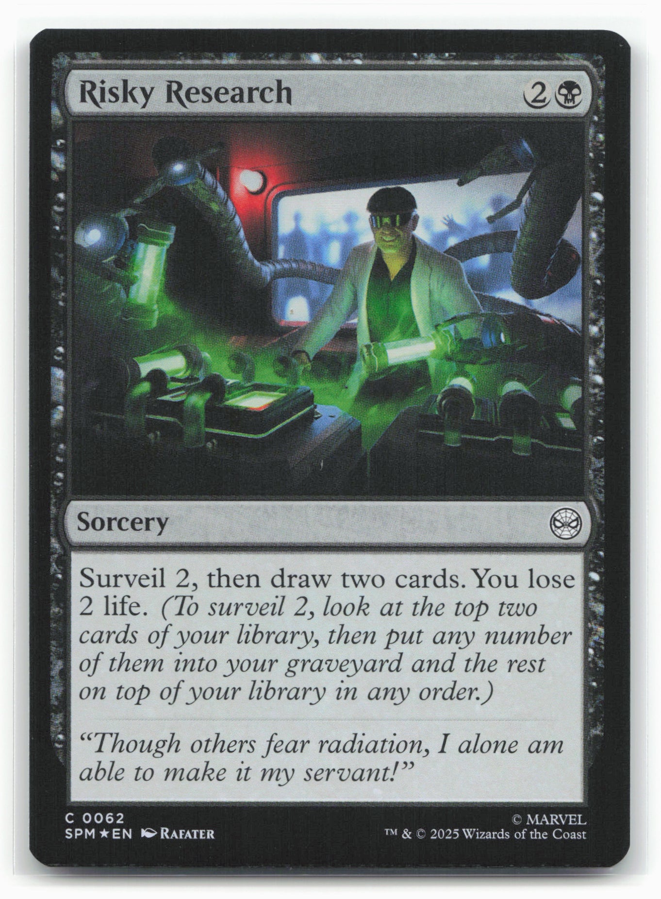 Marvel's Spider-Man #62 Risky Research Foil