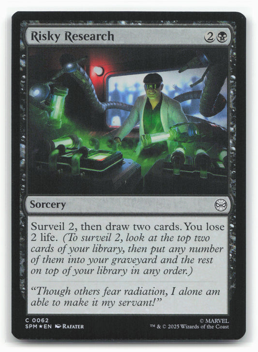 Marvel's Spider-Man #62 Risky Research Foil