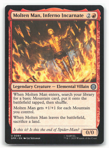 
Marvel's Spider-Man #84 Molten Man, Inferno Incarnate