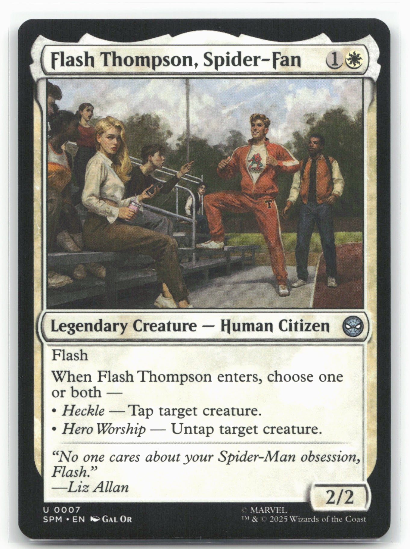 Marvel's Spider-Man #7 Flash Thompson, Spider-Fan