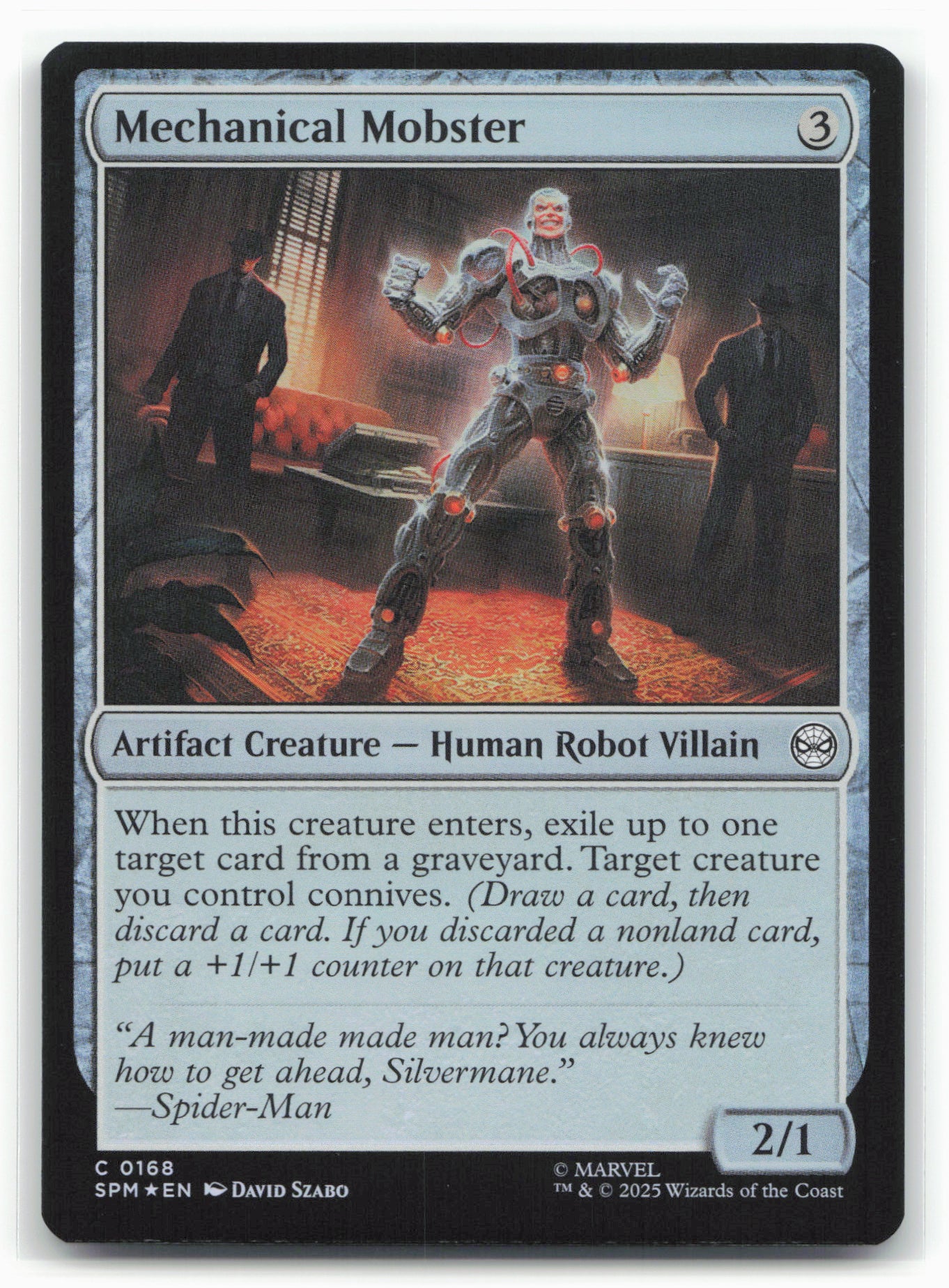 Marvel's Spider-Man #168 Mechanical Mobster Foil