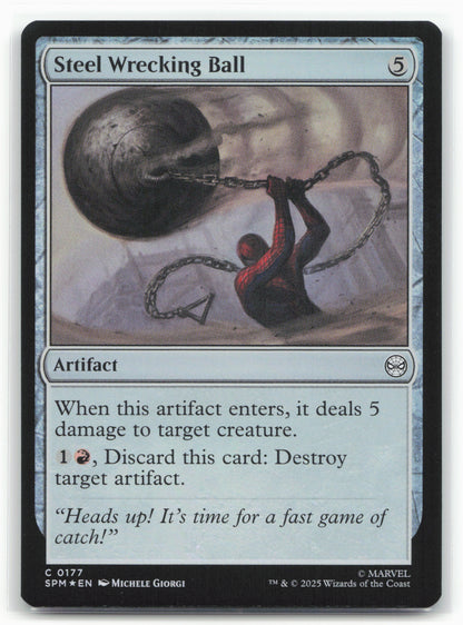 Marvel's Spider-Man #177 Steel Wrecking Ball Foil