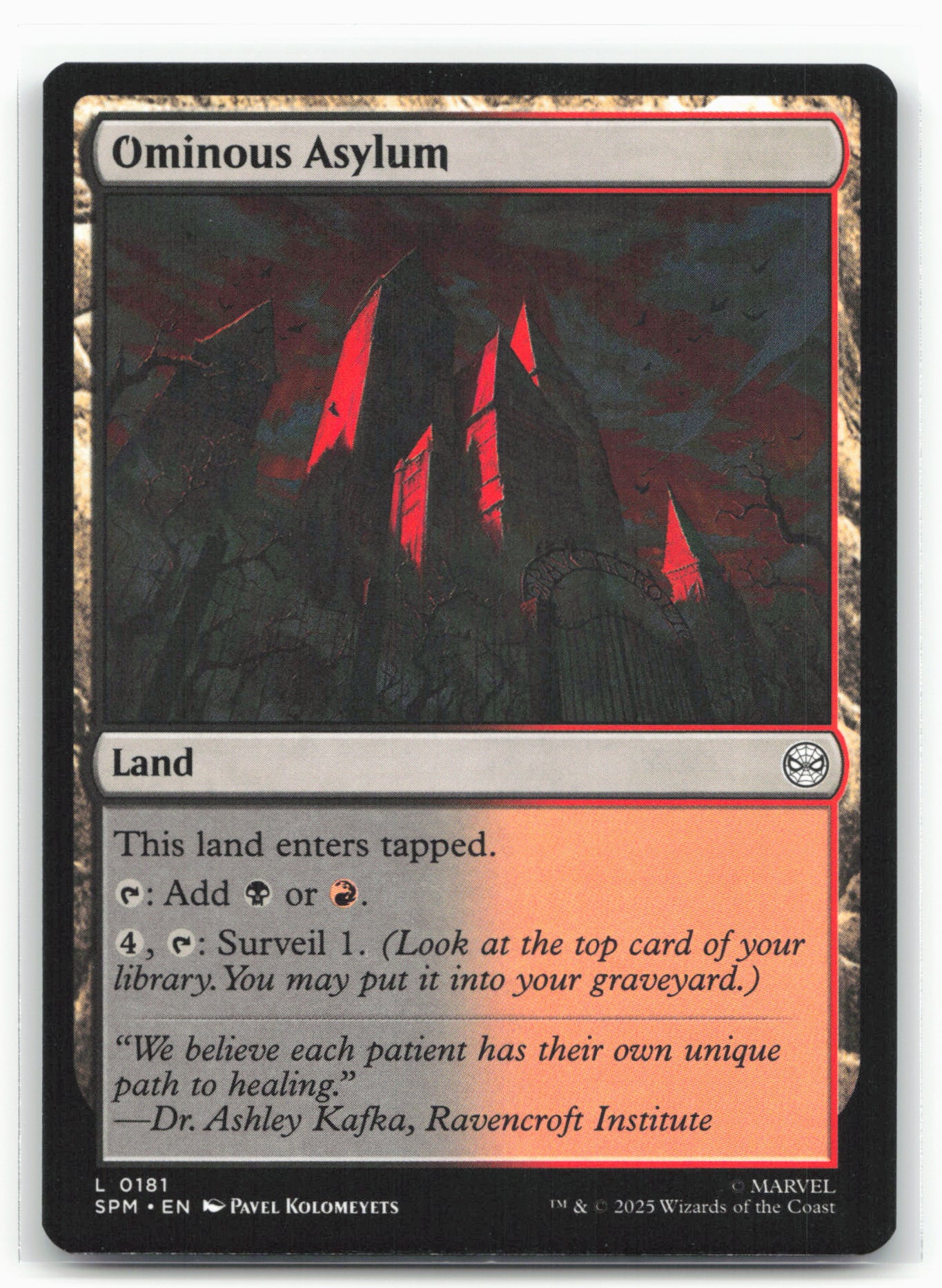 Marvel's Spider-Man #181 Ominous Asylum