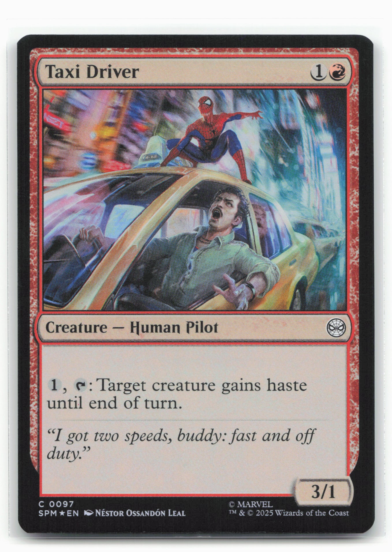 Marvel's Spider-Man #97 Foil Taxi Driver