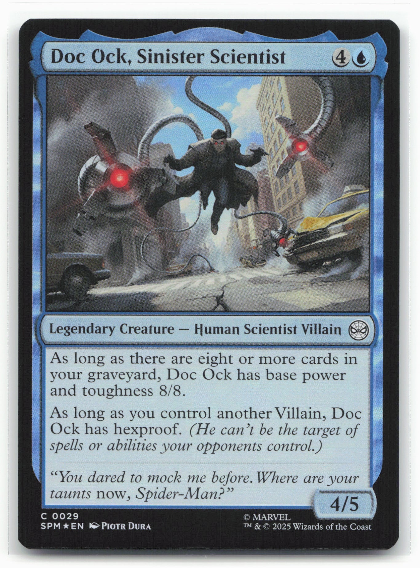 Marvel's Spider-Man #29 Foil Doc Ock, Sinister Scientist