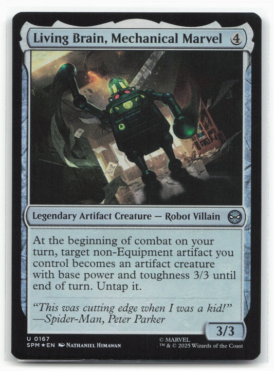 Marvel's Spider-Man #167 Foil Living Brain, Mechanical Marvel