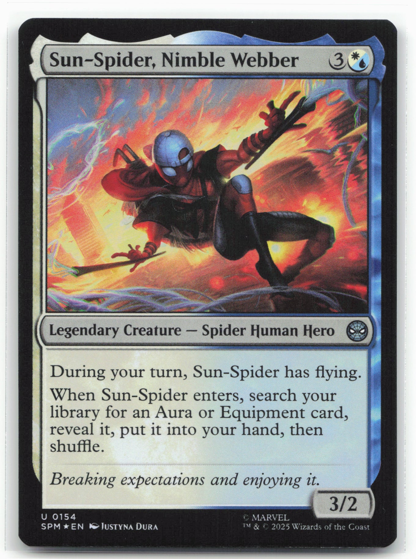 Marvel's Spider-Man #154 Foil Sun-Spider, Nimble Webber