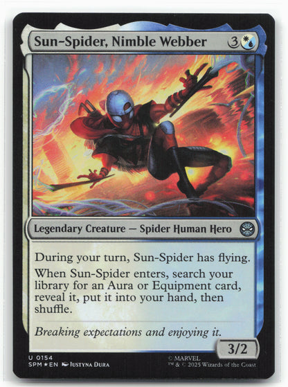 Marvel's Spider-Man #154 Foil Sun-Spider, Nimble Webber