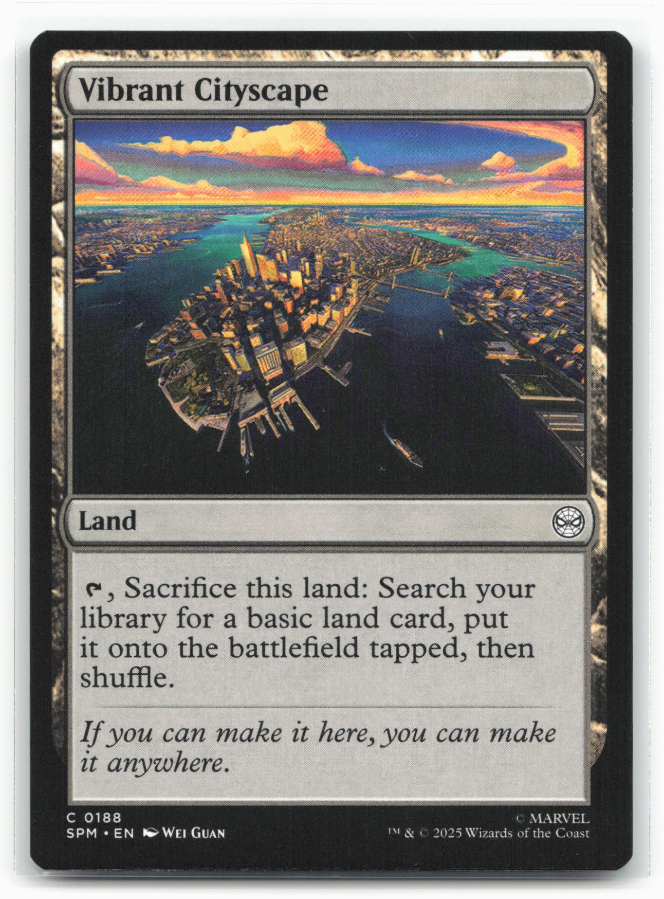 Marvel's Spider-Man #188 Vibrant Cityscape