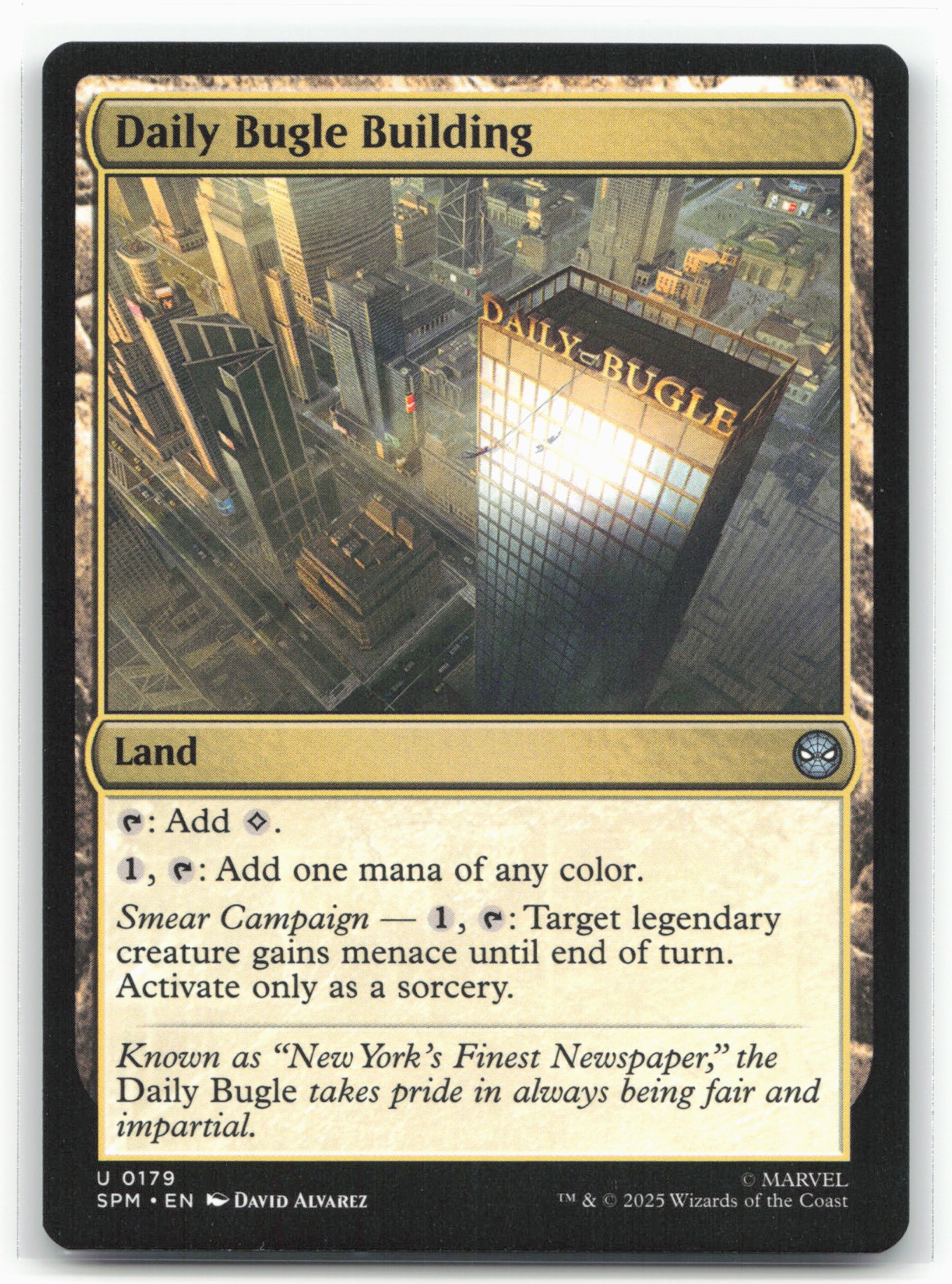 Marvel's Spider-Man #179 Daily Bugle Building