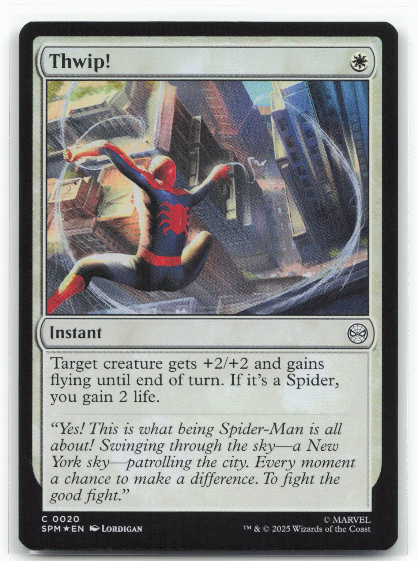 Marvel's Spider-Man #20 Thwip! Foil