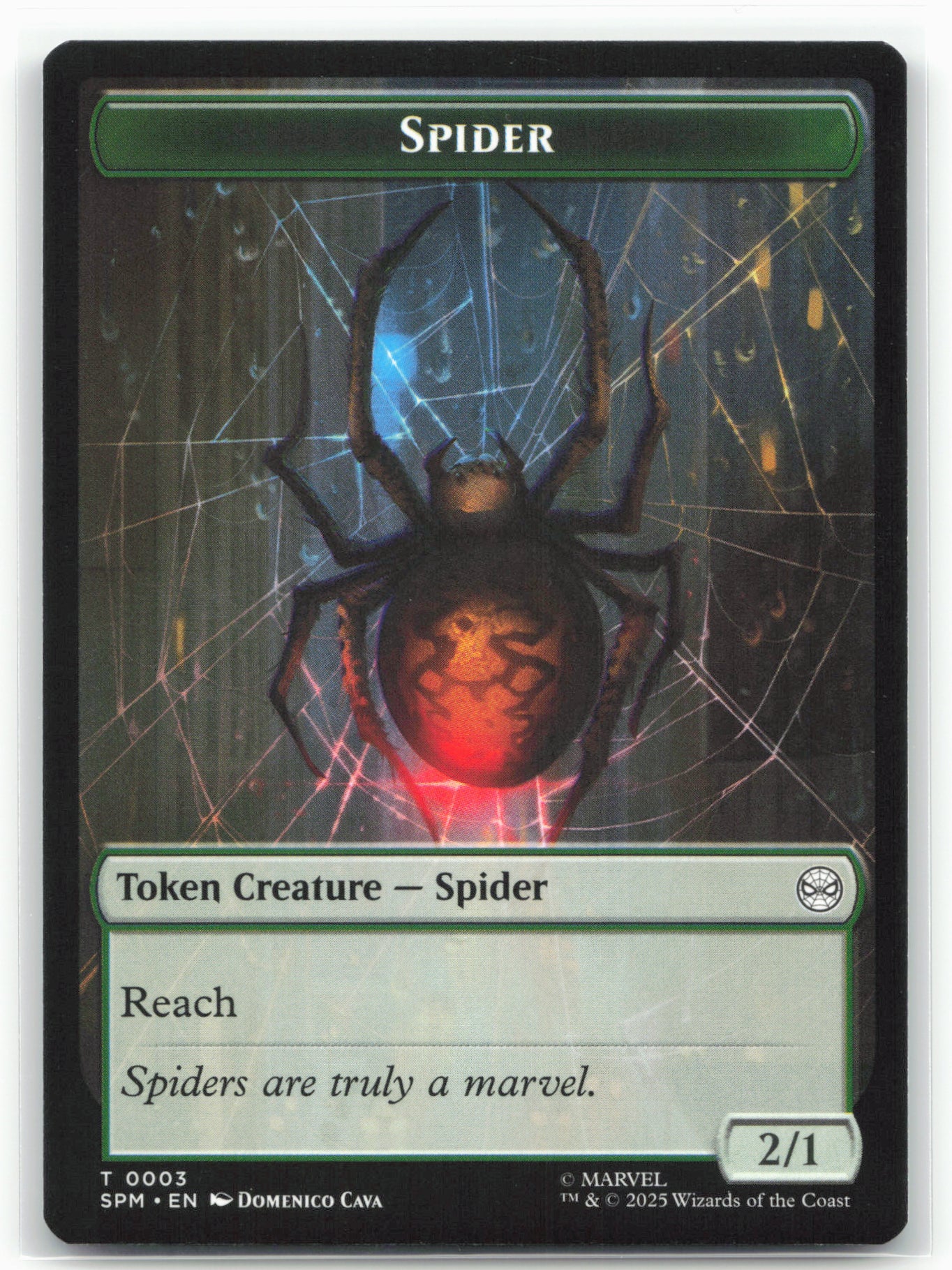 Marvel's Spider-Man #0002 Token Creature Illusion Villain, Spider