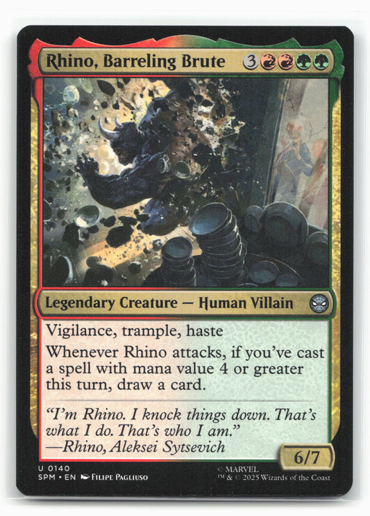 Marvel's Spider-Man #140 Rhino, Barreling Brute